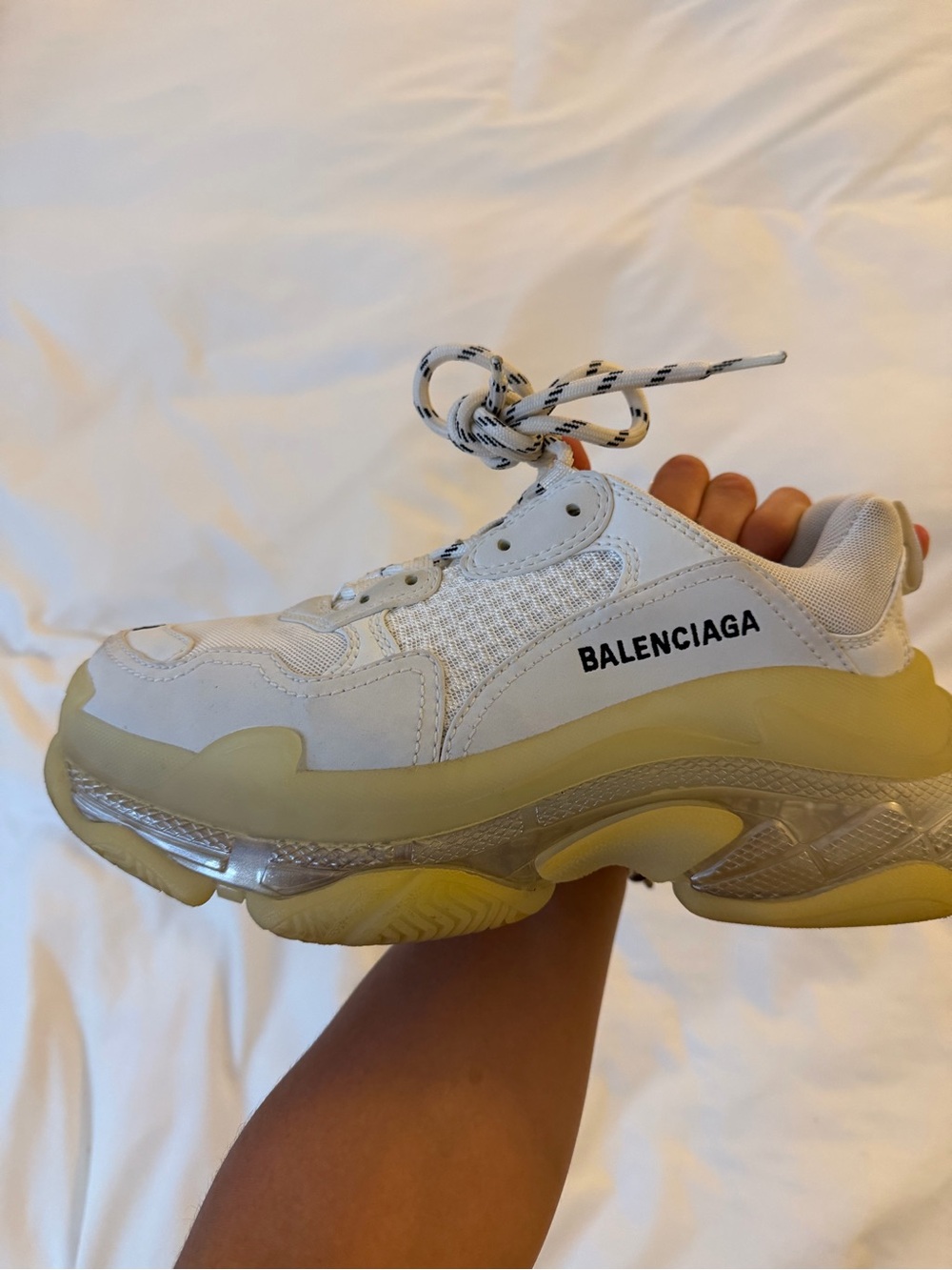 Balenciaga Triple S Sneaker in Beige-Cream - Picture 6 of 7